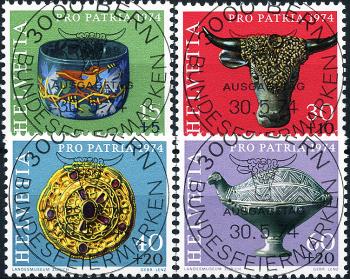 Briefmarken: B162-B165 - 1974 Archäologische Fundgegenstände