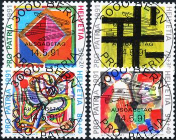 Stamps: B231-B234 - 1991 700 years of art and culture, "Contemporary Art"