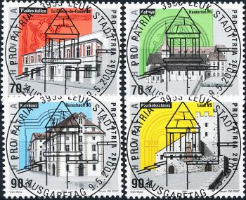 Stamps: B272-B275 - 2001 Monuments of Swiss cultural history