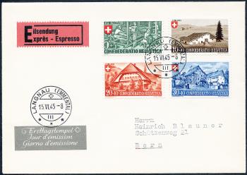 Francobolli: B26-B29 - 1945 Lavoro e Casa Svizzera I