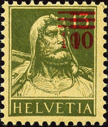 Briefmarken: 149.1A.13 - 1921 Aufbrauchsausgaben mit neuen Wertaufdrucken