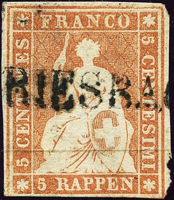 Thumb-1: 22Aa - 1854, Pressione di Monaco, 1° periodo di stampa, carta di Monaco