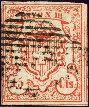 Timbres: 19-T9 UM-II - 1852 Rayonne III centimes