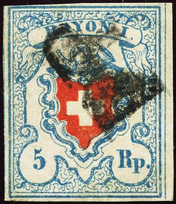 Stamps: 17II-T24 U-LU - 1851 Rayon I, without cross border