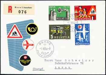 Thumb-1: 324-327 - 1956, Promotional and commemorative stamps