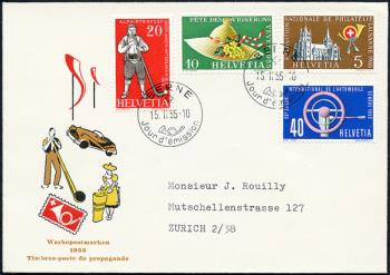 Thumb-1: 320-323 - 1955, Promotional and commemorative stamps