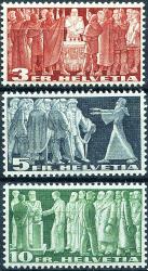 Stamps: 216v-218v - 1938 Symbolic representations