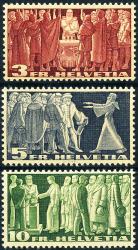 Stamps: 216w-218w - 1942 Symbolic representations