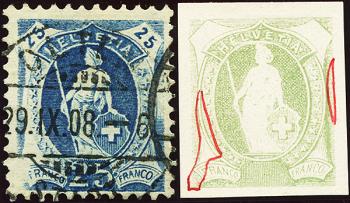 Thumb-2: 95A.2.57 - 1908, Faserpapier, 14 Zähne, WZ