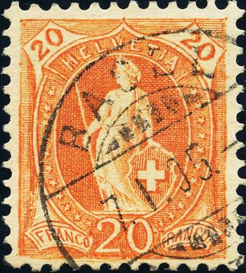 Stamps: 66E - 1900 white paper, 14 teeth, KZ B