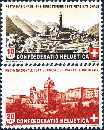 Stamps: B20-B21 - 1943 landscape and cityscape