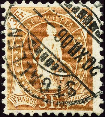 Briefmarken: 92A.2.2/II - 1906 weisses Papier, 13 Zähne, WZ