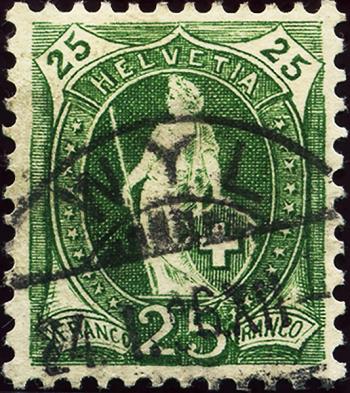 Stamps: 67D - 1894 white paper, 13 teeth, KZ B