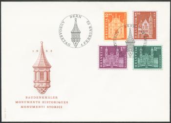 Stamps: 391-394 - 1963 Supplementary values for the monuments edition 1960