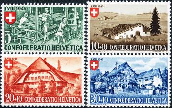 Stamps: B26-B29 - 1945 Work and Swiss House I