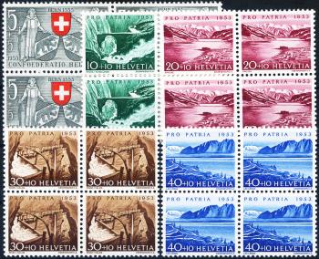 Stamps: B61-B65 - 1953 Bern 600 years in the Confederation, lakes and watercourses
