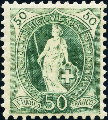 Briefmarken: 74E - 1901 weisses Papier, 14 Zähne, KZ B