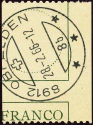 Francobolli: FZ4 - 1943 Carattere Antiqua, cerchio 19 mm