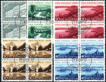 Stamps: B71-B75 - 1955 ETH Zurich, lakes and watercourses