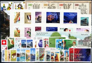 Briefmarken: CH2018 - 2018 Jahreszusammenstellung