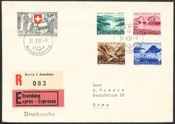 Stamps: B56-B60 - 1952 Glarus and Zug 600 years in the Confederation