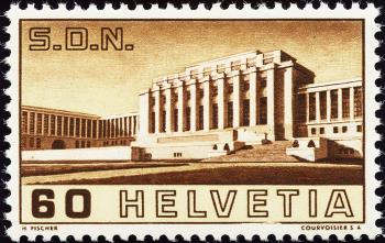 Timbres: 213.2.02 - 1938 Palais de la Société des Nations
