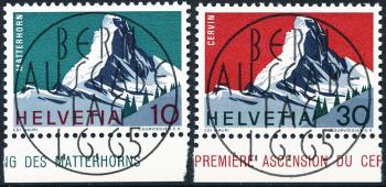 Timbres: 433-434 - 1965 Alpes suisses