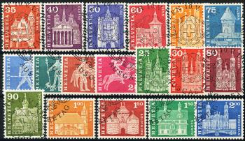 Stamps: 355-372 - 1960 Postal history motifs and monuments