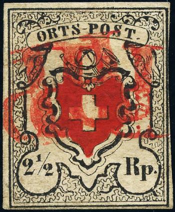 Briefmarken: 13I-T6 - 1850 Ortspost mit Kreuzeinfassung