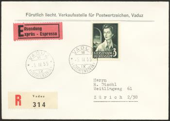Briefmarken: FL276-FL277 - 1955 Fürstin und Fürst