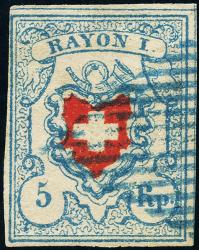 Timbres: 17II-T19 C2-LU - 1851 Rayon I, sans frontière
