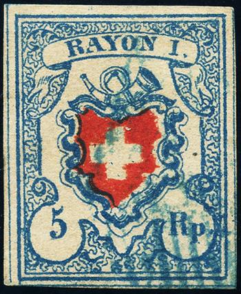 Timbres: 17II-T39 C2-LU - 1851 Rayon I, sans frontière