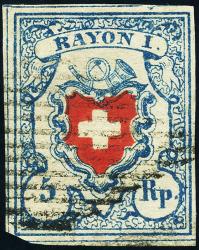 Stamps: 17II.3.09-T14 B3-RO - 1851 Rayon I, without cross border