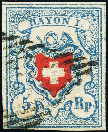 Stamps: 17II.1.05-T4 B3-RO - 1851 Rayon I, without cross border