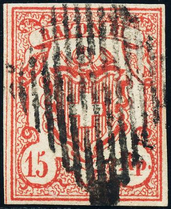 Francobolli: 20-T8 OM-II - 1852 Rayon III con cifra di grande valore