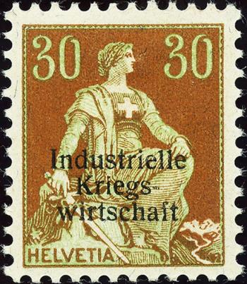 Stamps: IKW8 - 1918 Industrial wartime economy, overprint thin font