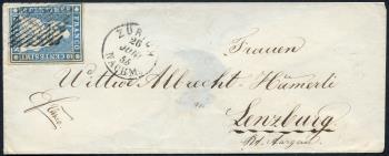 Thumb-1: 23A - 1854, Münchner Druck, 3. Druckperiode, Münchner Papier