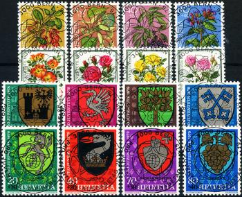 Stamps: J257-J272 - 1976-1979 Pro Juventute, Various representations