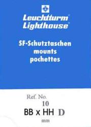Stamps: 306326 - Leuchtturm  SF block pockets with double seam, transparent, 160x120mm