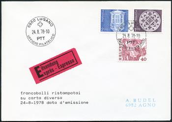 Briefmarken: 609-611 - 1978-1980 Volksbräuche, Architektur und Kunsthandwerk, Papieränderung