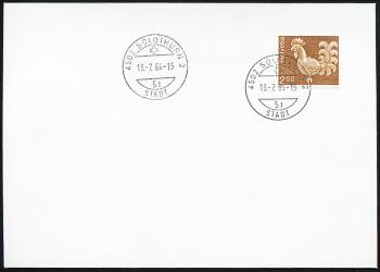 Briefmarken: 542x - 1984 Turmhahn, ohne Leuchtstoff