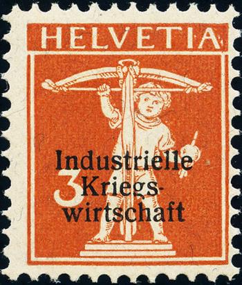 Stamps: IKW1 - 1918 Industrial wartime economy, overprint thin font