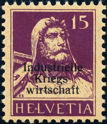 Stamps: IKW5 - 1918 Industrial wartime economy, overprint thin font