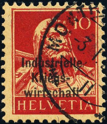 Briefmarken: IKW12 - 1918 Industrielle Kriegswirtschaft, Aufdruck dünne Schrift