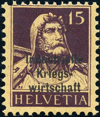 Stamps: IKW12I - 1918 Industrial wartime economy, overprint in bold type