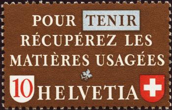 Timbres: 255.1.10 - 1942 recyclage