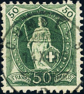 Stamps: 98A - 1907 Fiber paper, 14 teeth, WZ