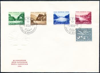 Briefmarken: B76-B80 - 1956 Sinnbilder, Seen und Wasserläufe