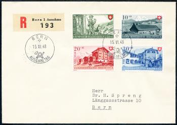 Stamps: B38-B41 - 1948 Work and Swiss House III