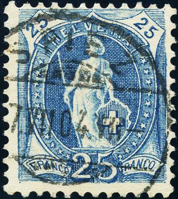 Thumb-1: 73E - 1901, carta bianca, 14 denti, KZ B